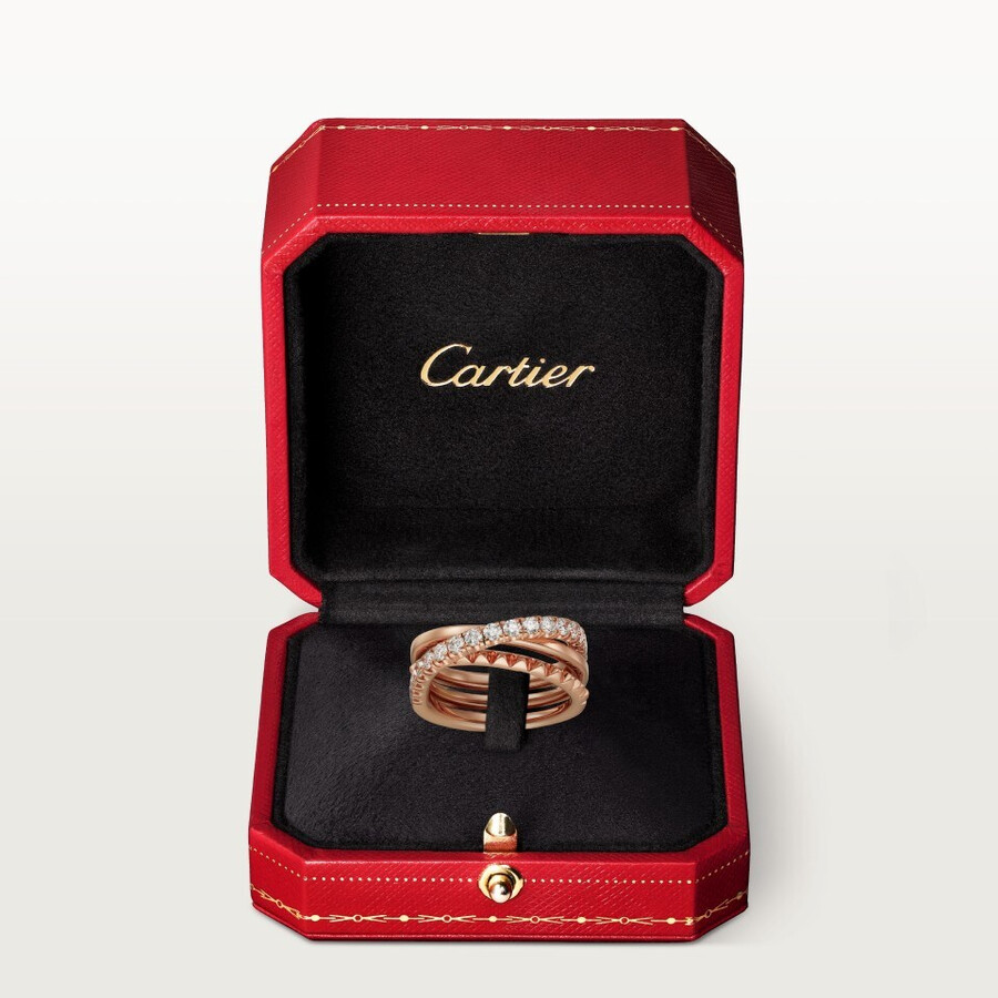 anello etincelle de cartier semi-pavé