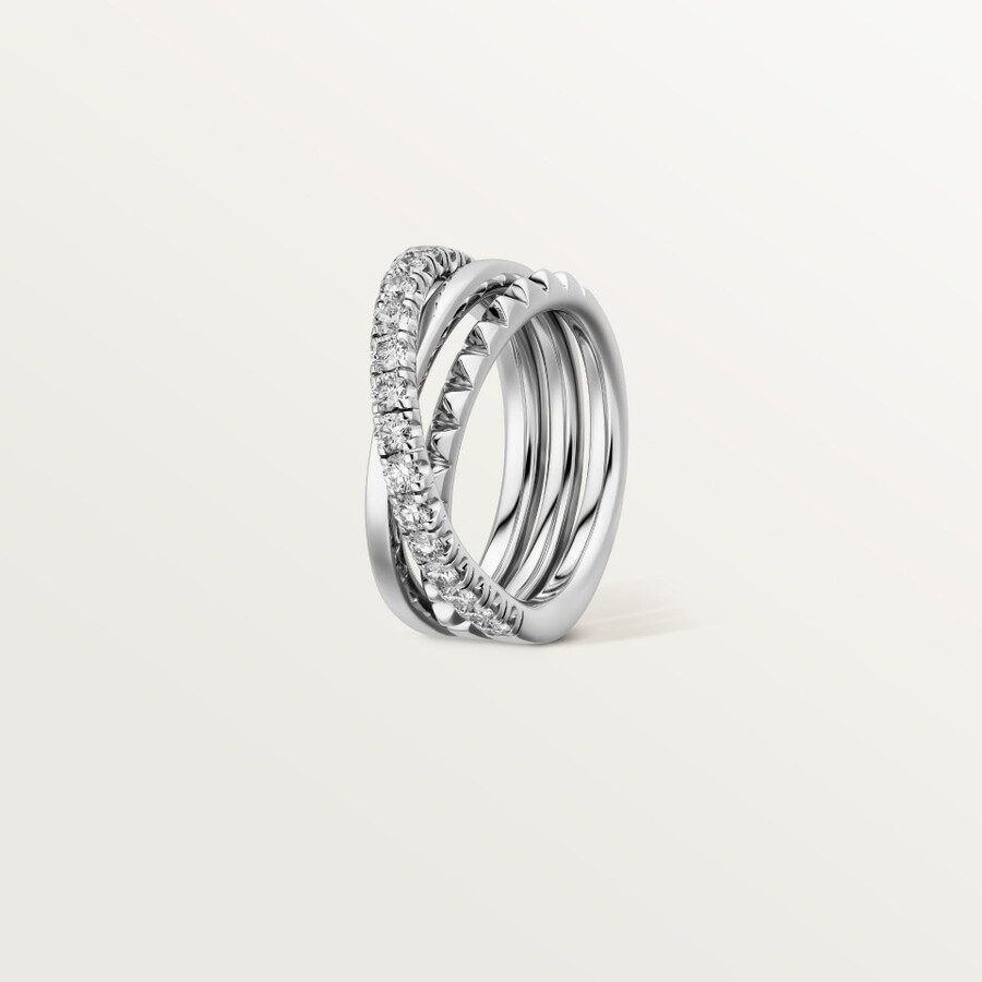 anello etincelle de cartier semi-pavé