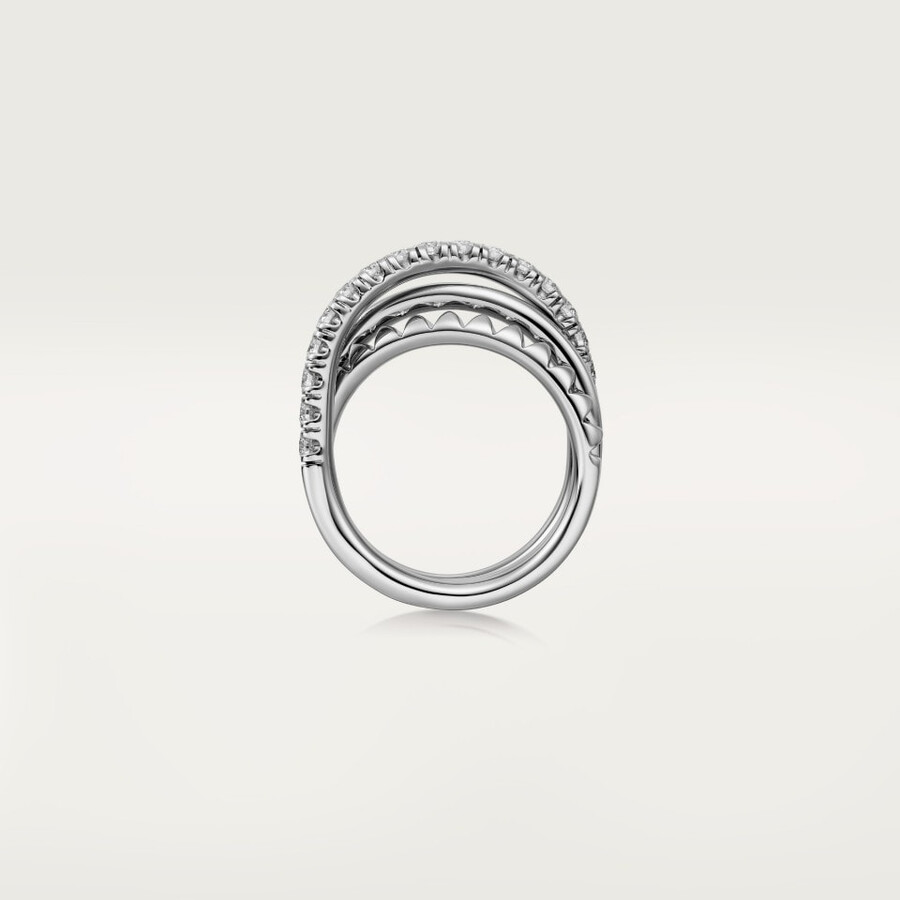 anello etincelle de cartier semi-pavé