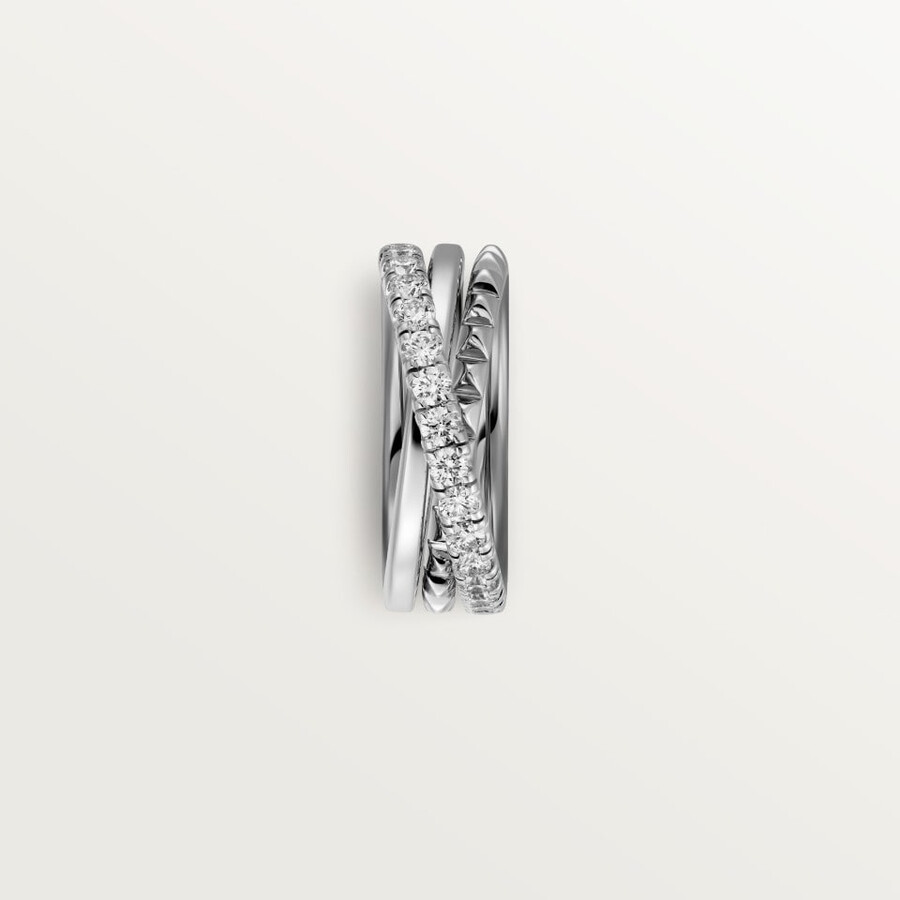 anello etincelle de cartier semi-pavé