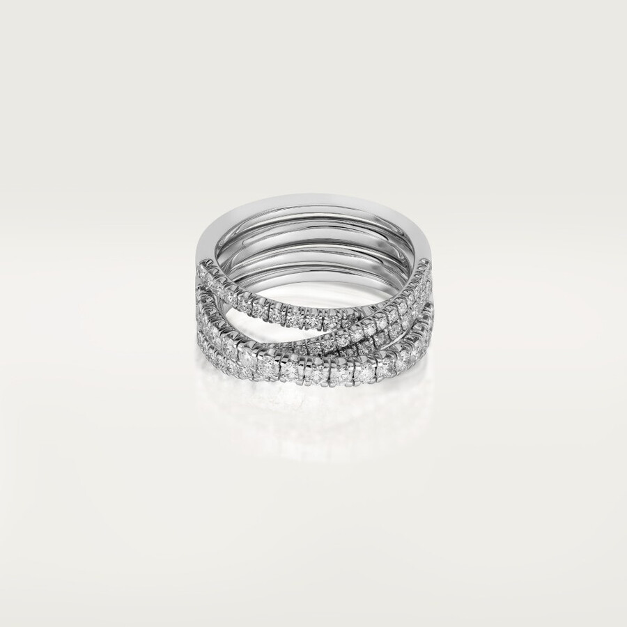 anello etincelle de cartier semi-pavé