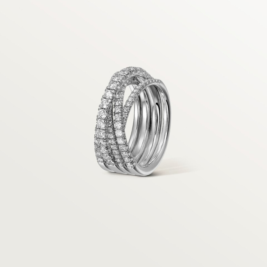 anello etincelle de cartier semi-pavé