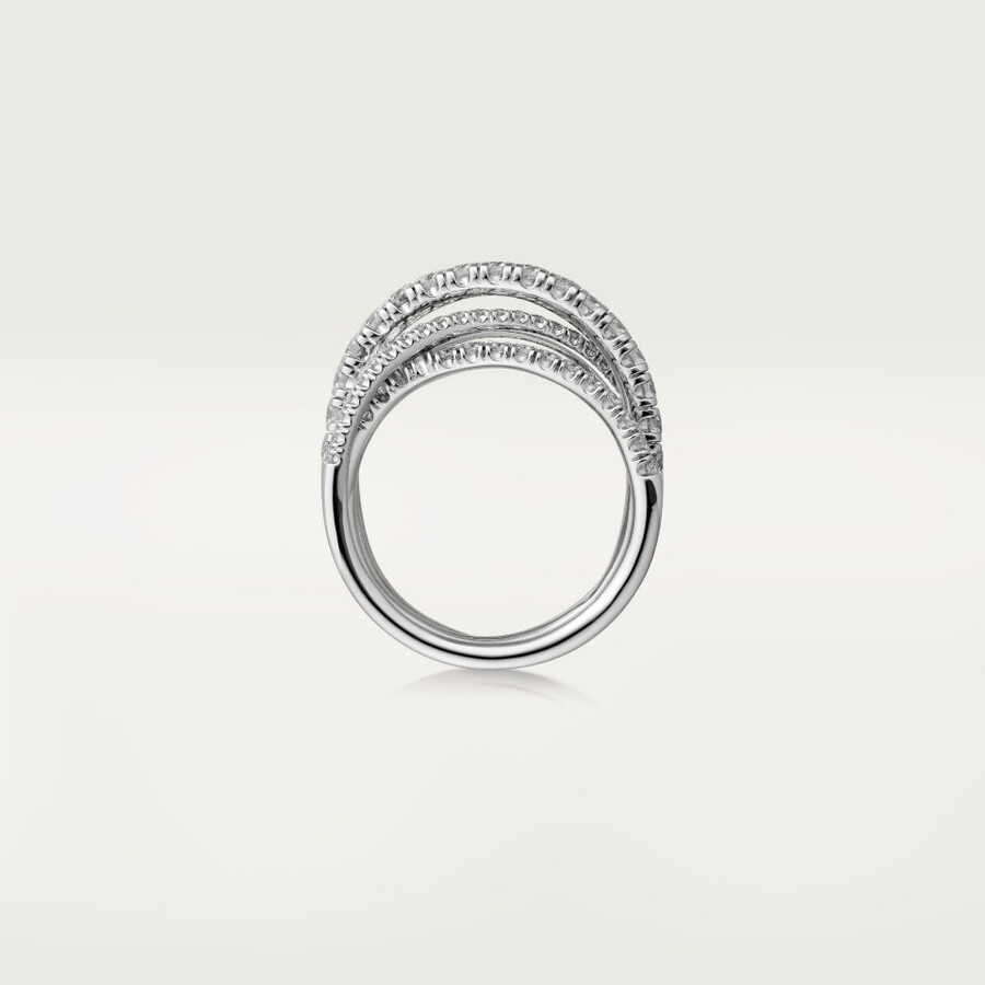 anello etincelle de cartier semi-pavé