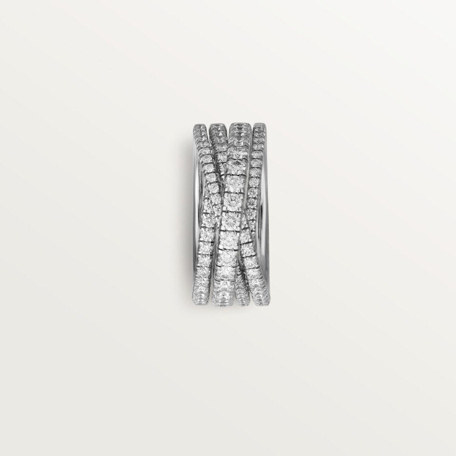 anello etincelle de cartier semi-pavé