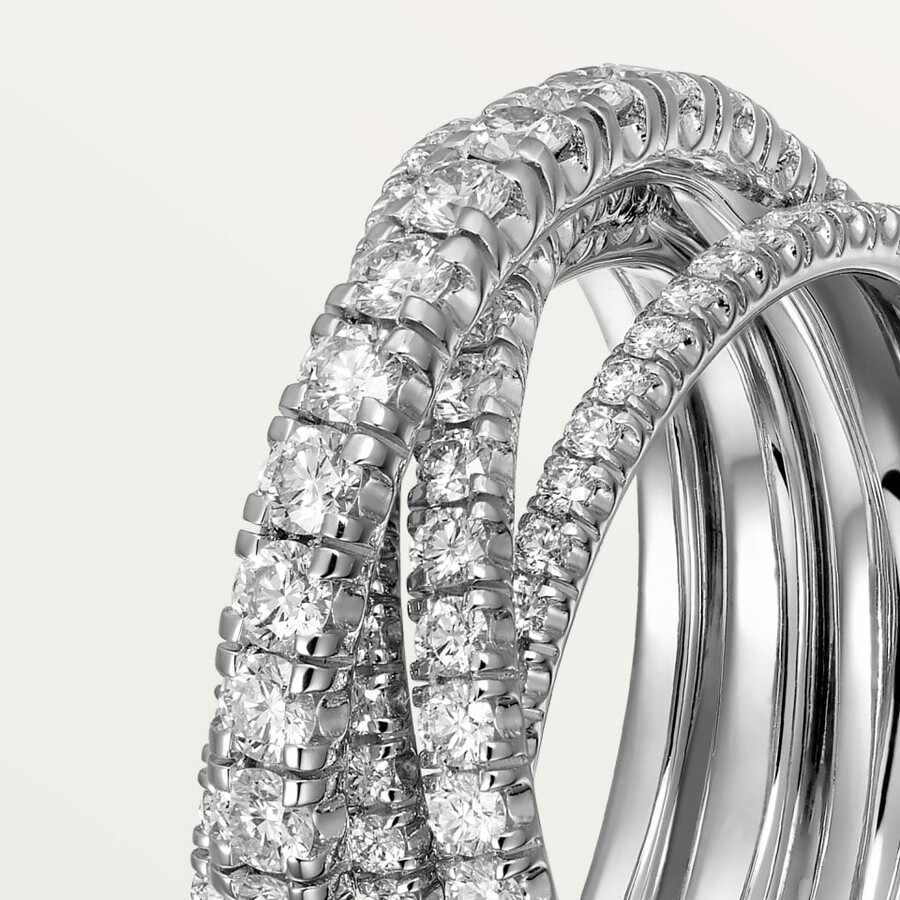 anello etincelle de cartier semi-pavé