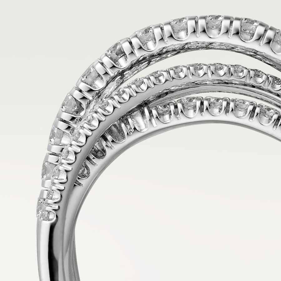 anello etincelle de cartier semi-pavé