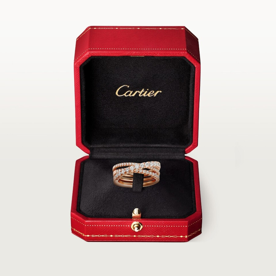 anello etincelle de cartier semi-pavé