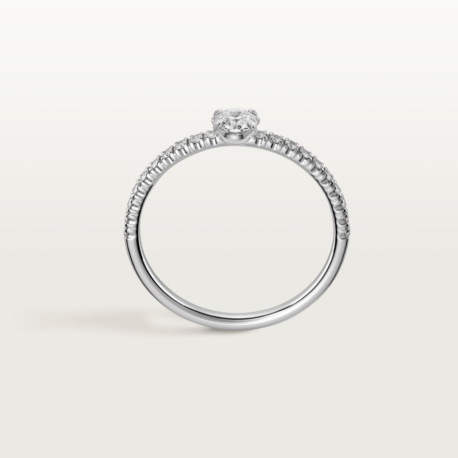 solitario etincelle de cartier diamanti taglio brillante pavé