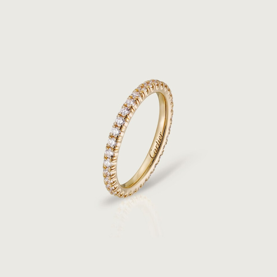 fede nuziale etincelle de cartier larghezza 2 mm pavé