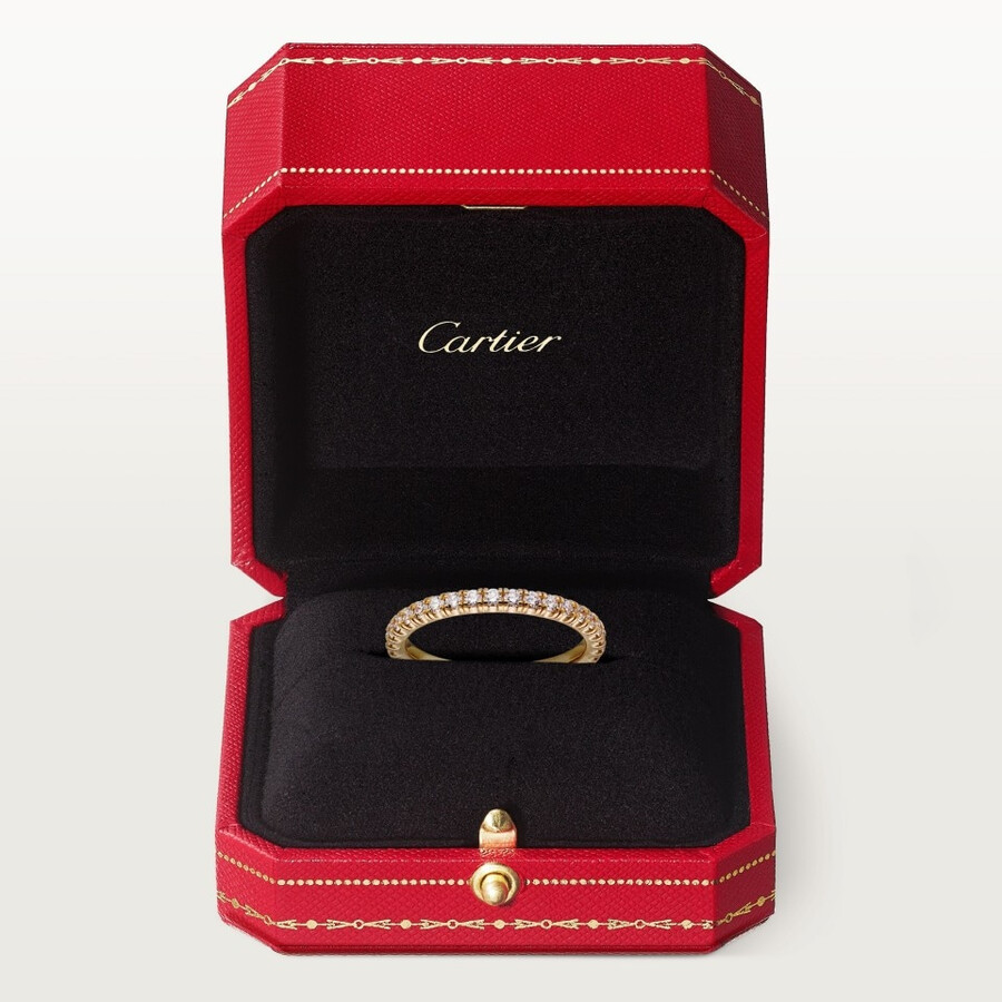 fede nuziale etincelle de cartier larghezza 2 mm pavé