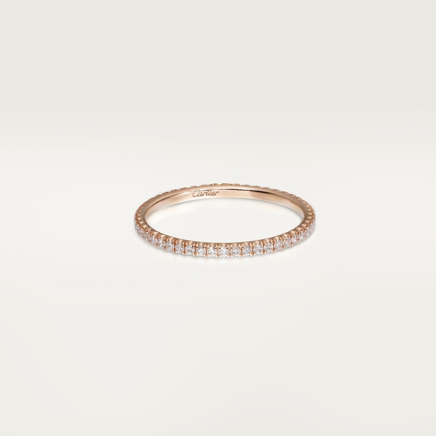 fede nuziale etincelle de cartier larghezza 15 mm pavé