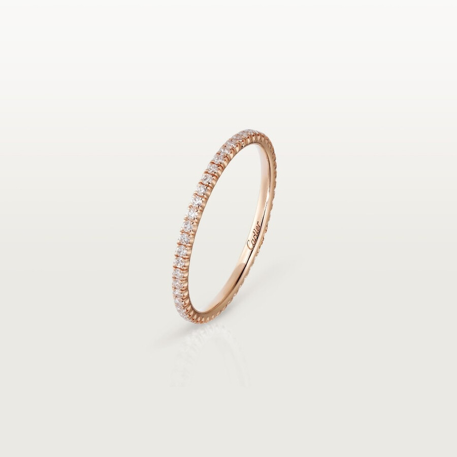 fede nuziale etincelle de cartier larghezza 15 mm pavé