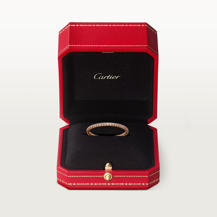 fede nuziale etincelle de cartier larghezza 15 mm pavé