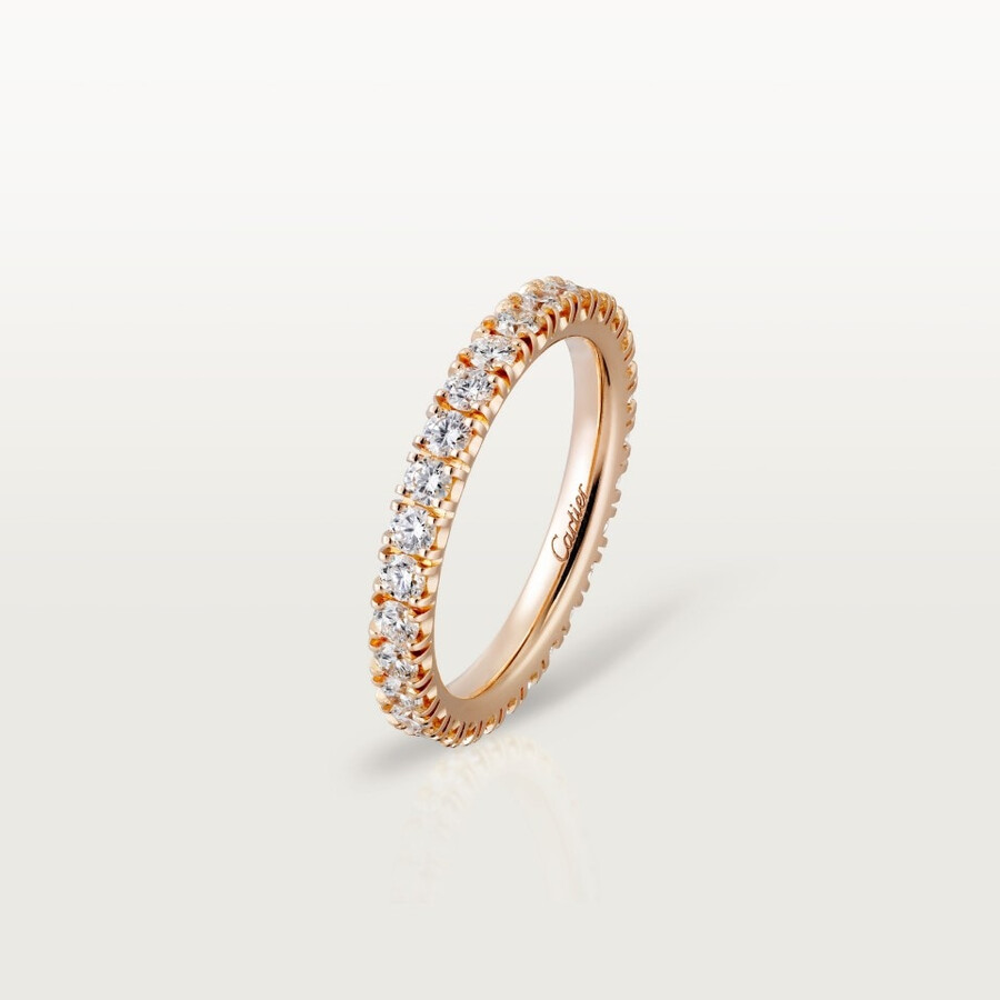 fede nuziale etincelle de cartier larghezza 26 mm pavé