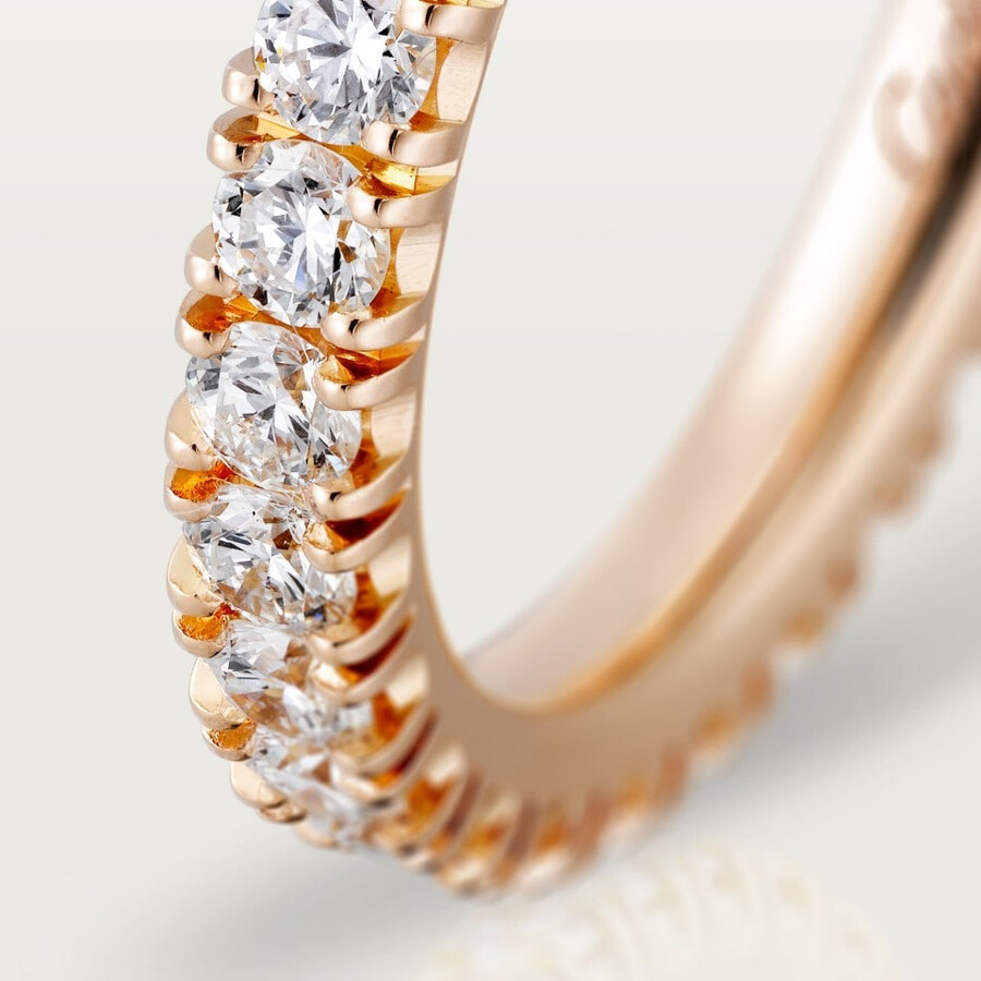 fede nuziale etincelle de cartier larghezza 26 mm pavé