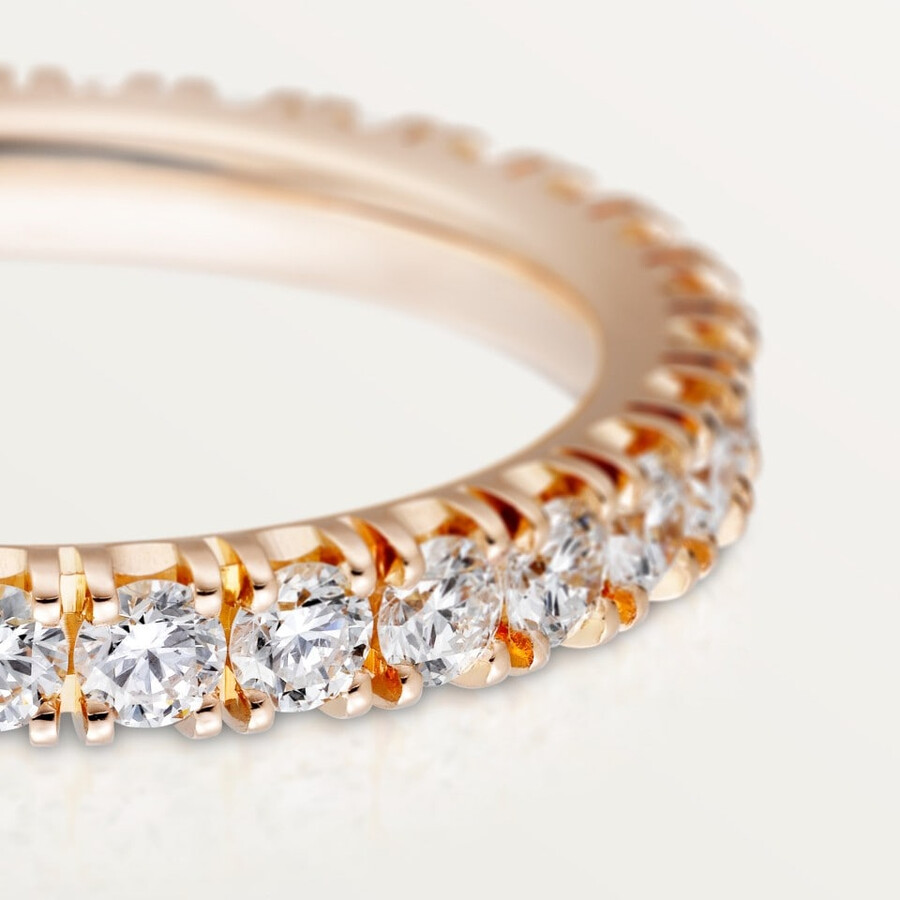fede nuziale etincelle de cartier larghezza 26 mm pavé