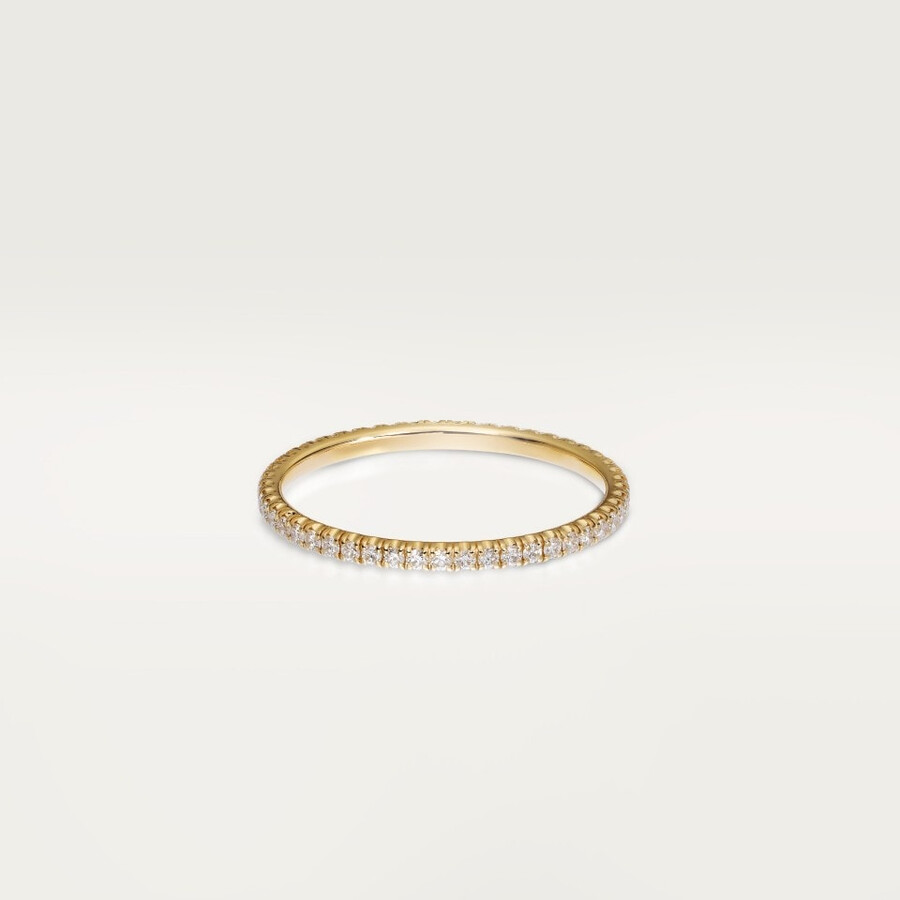 fede nuziale etincelle de cartier larghezza 15 mm pavé