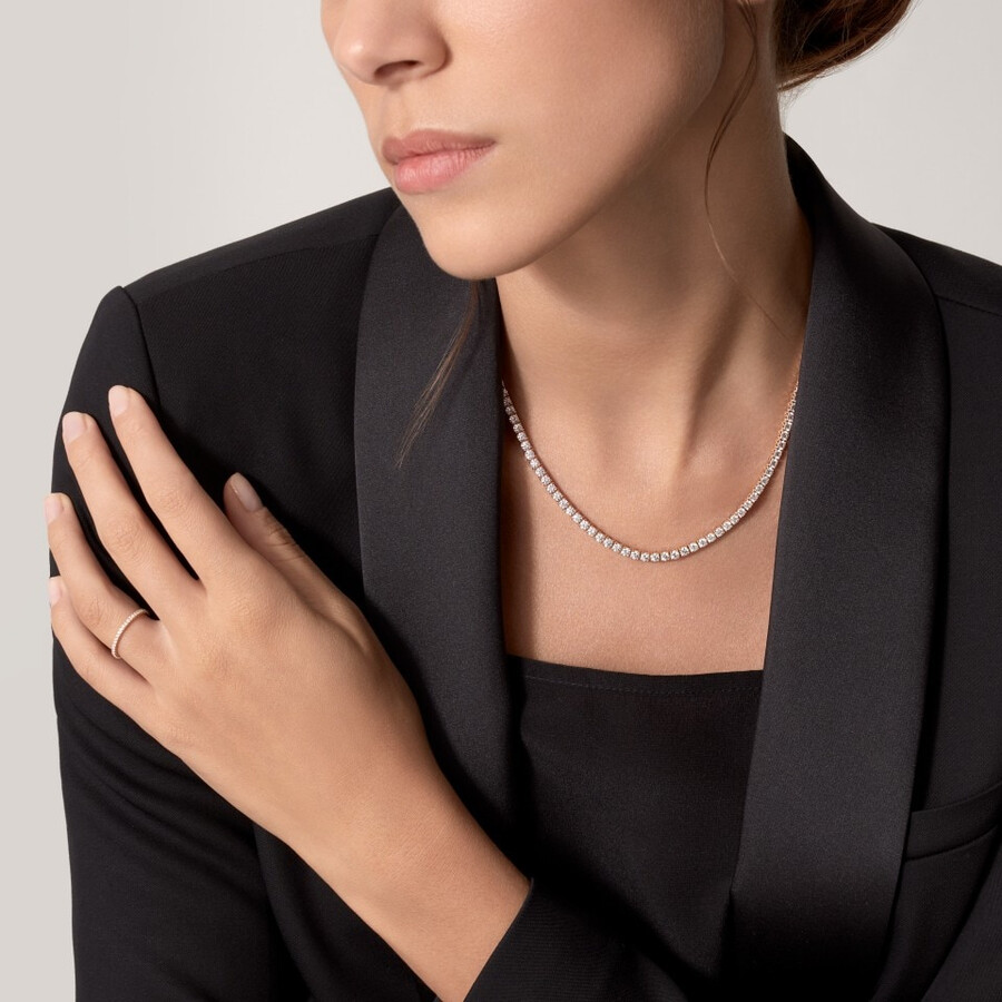 fede nuziale etincelle de cartier larghezza 15 mm pavé