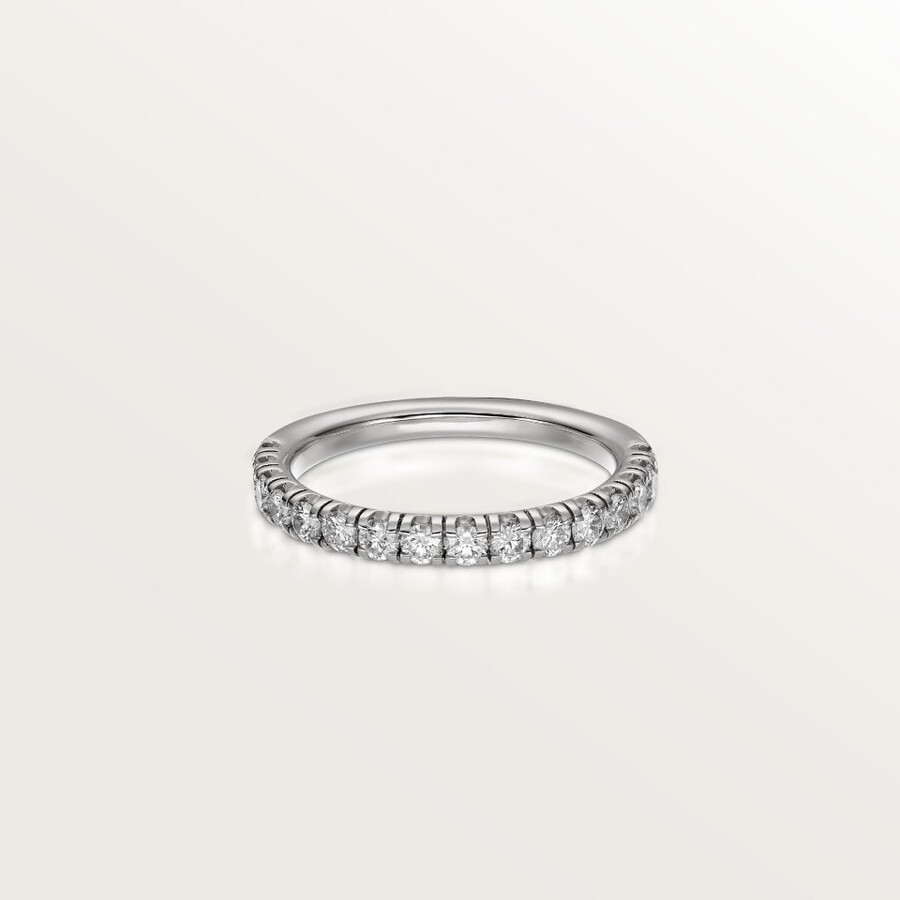 fede nuziale etincelle de cartier larghezza 26 mm semi-pavé