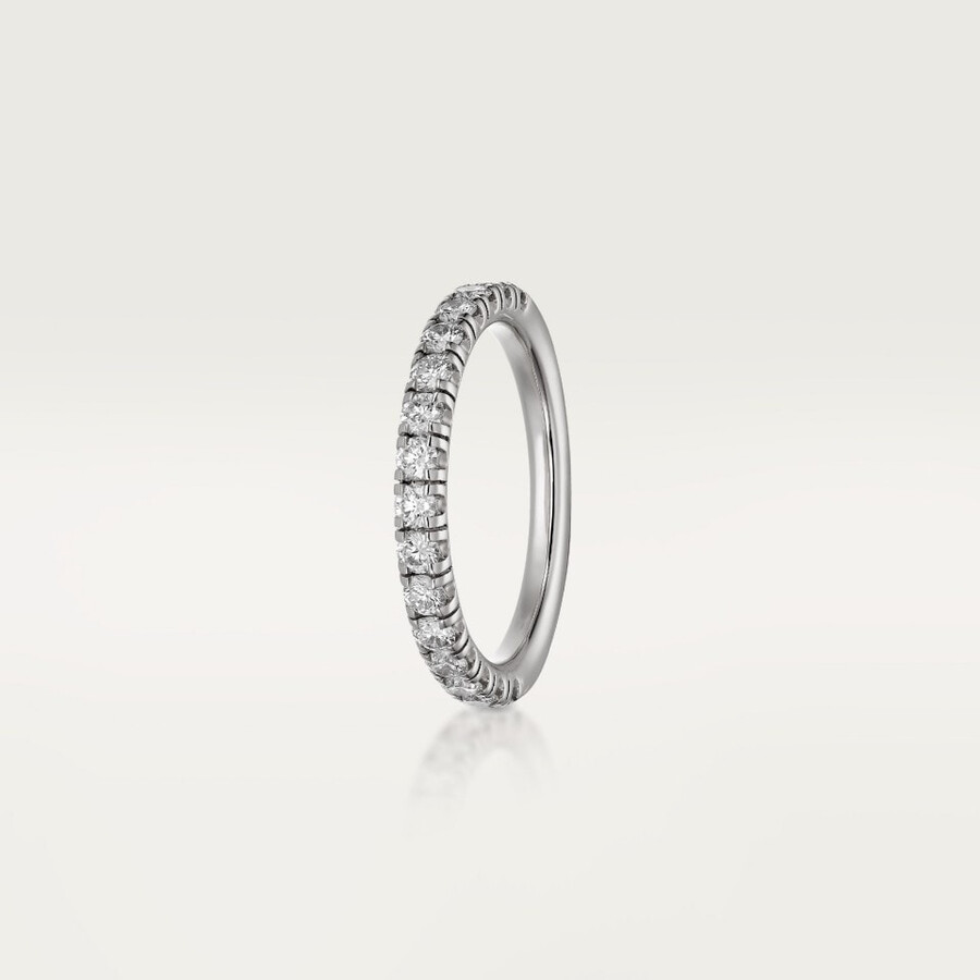 fede nuziale etincelle de cartier larghezza 26 mm semi-pavé