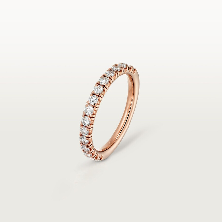 fede nuziale etincelle de cartier larghezza 26 mm semi-pavé