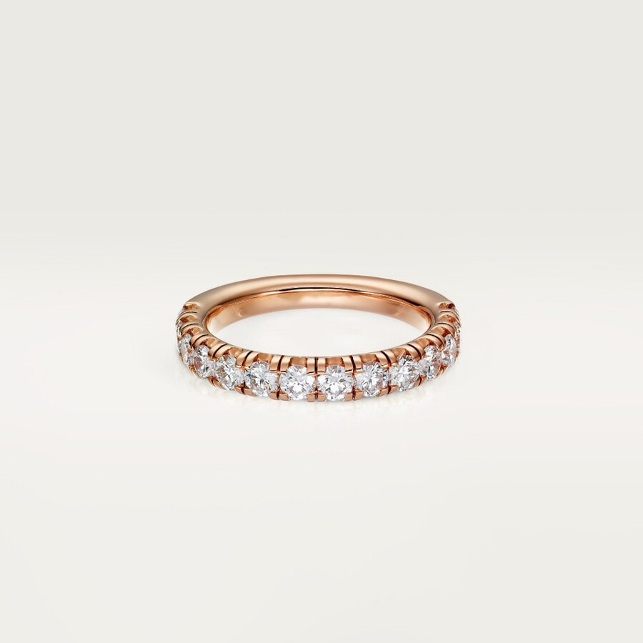 fede nuziale etincelle de cartier larghezza 35 mm semi-pavé