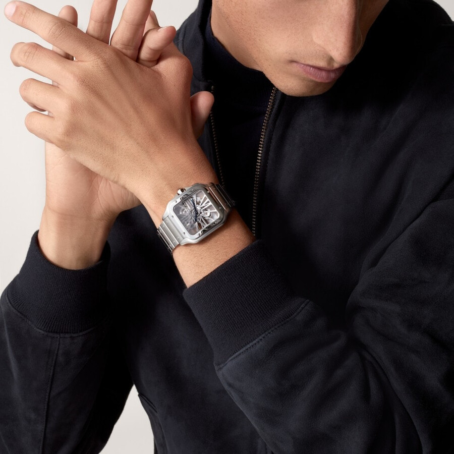 orologio scheletrato santos de cartier