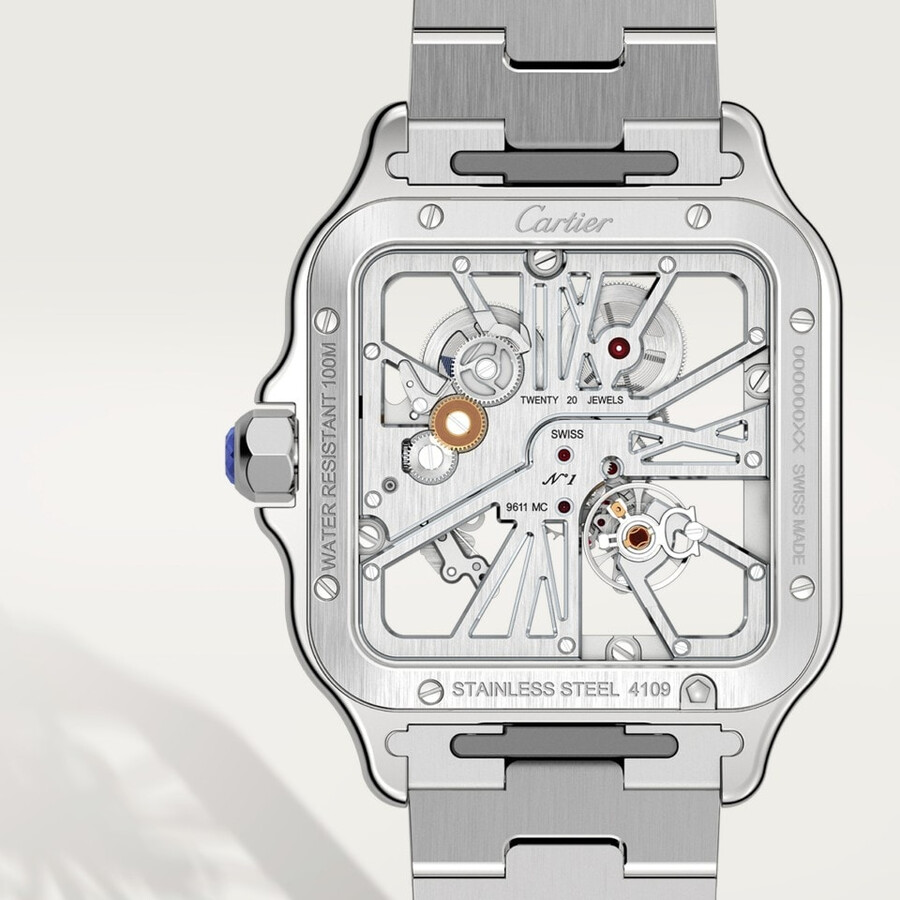 orologio scheletrato santos de cartier