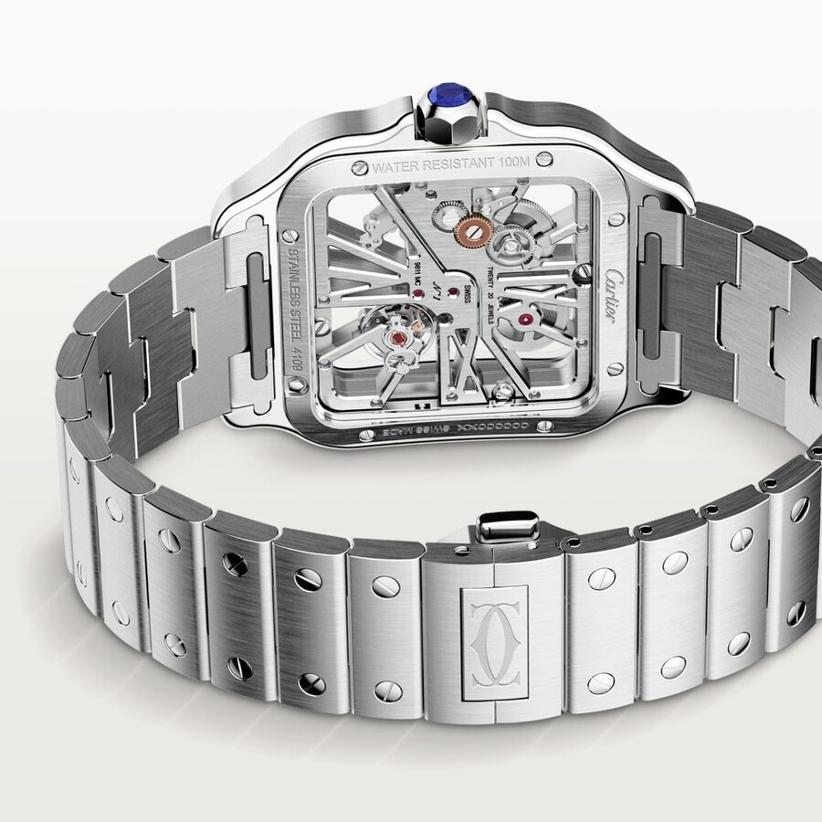 orologio scheletrato santos de cartier