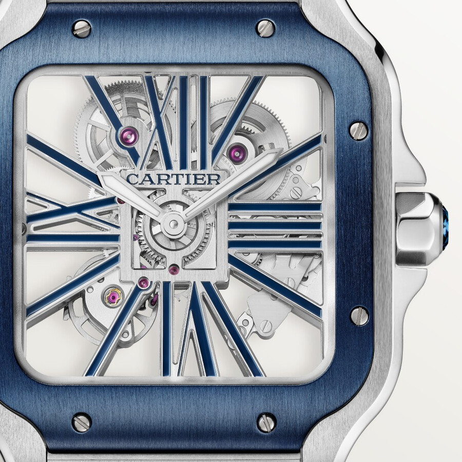 orologio scheletrato santos de cartier