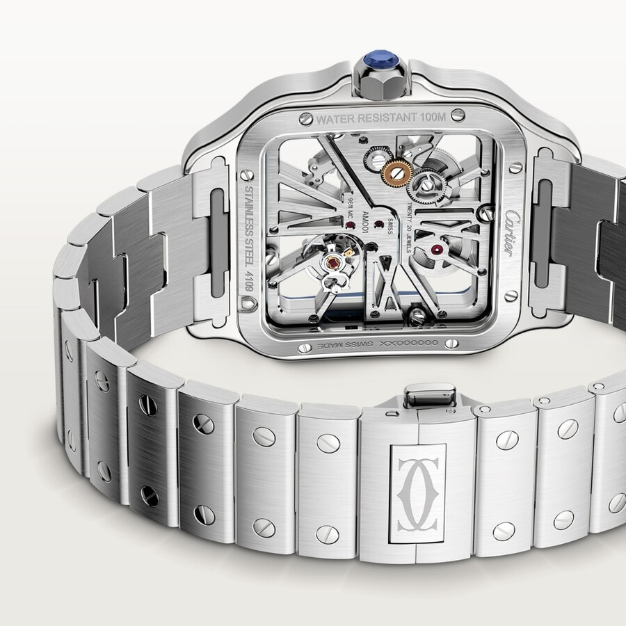 orologio scheletrato santos de cartier