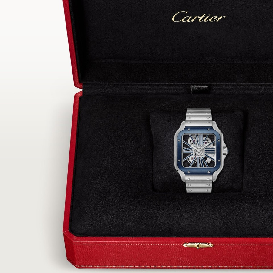 orologio scheletrato santos de cartier