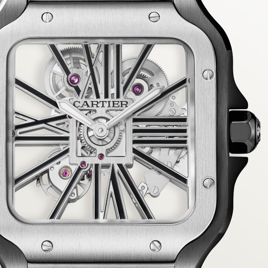 orologio scheletrato santos de cartier