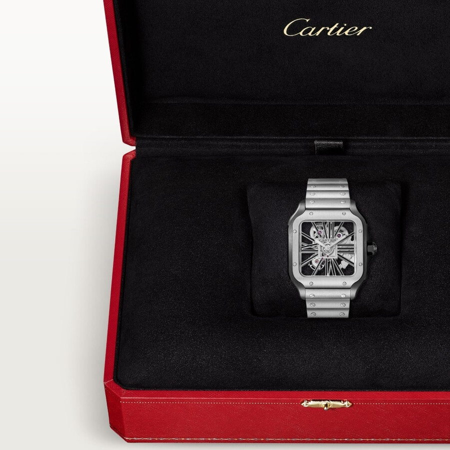 orologio scheletrato santos de cartier