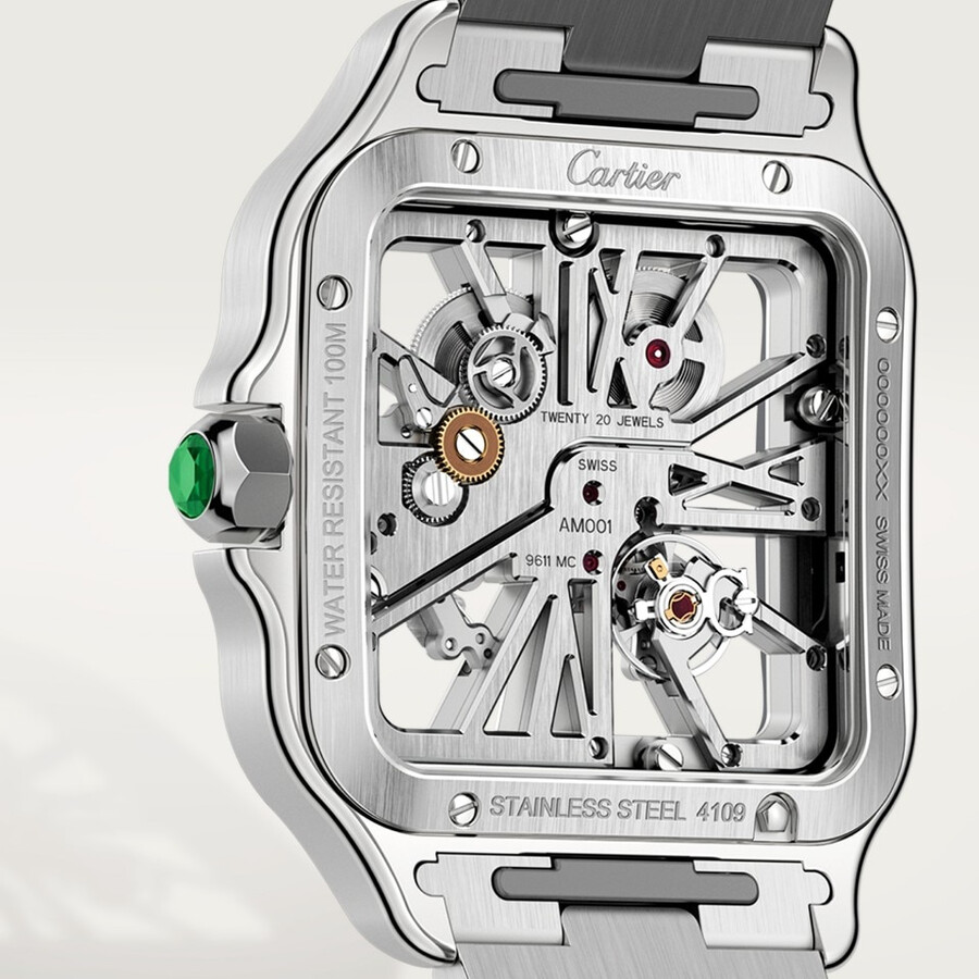 orologio scheletrato santos de cartier
