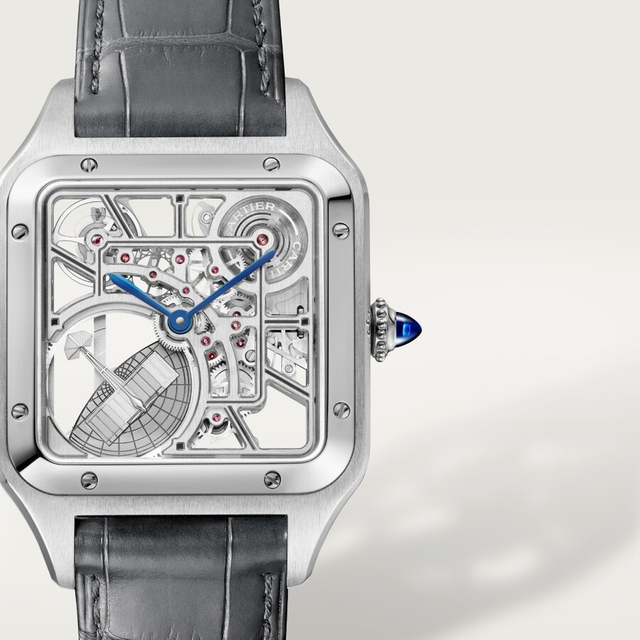 orologio scheletrato santos-dumont dotato di microrotore