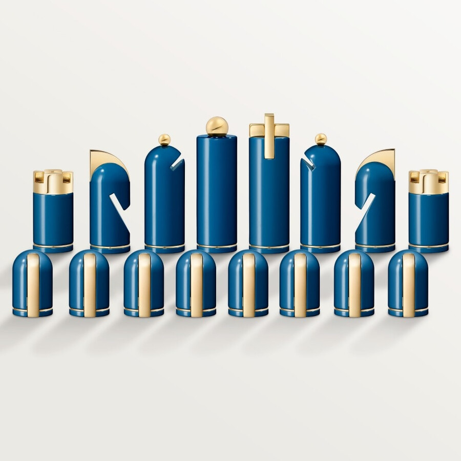 set di scacchi geometrici cartier