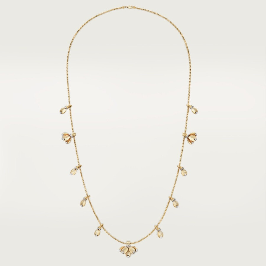 collana lunga coffee bean diamanti