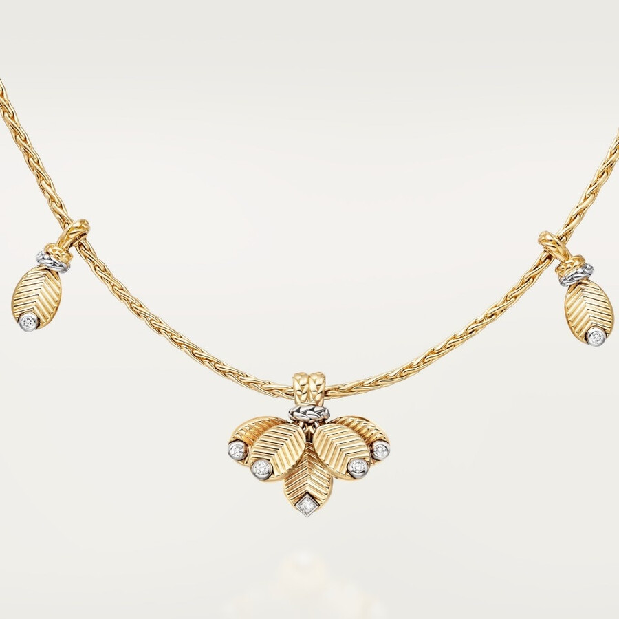 collana lunga coffee bean diamanti