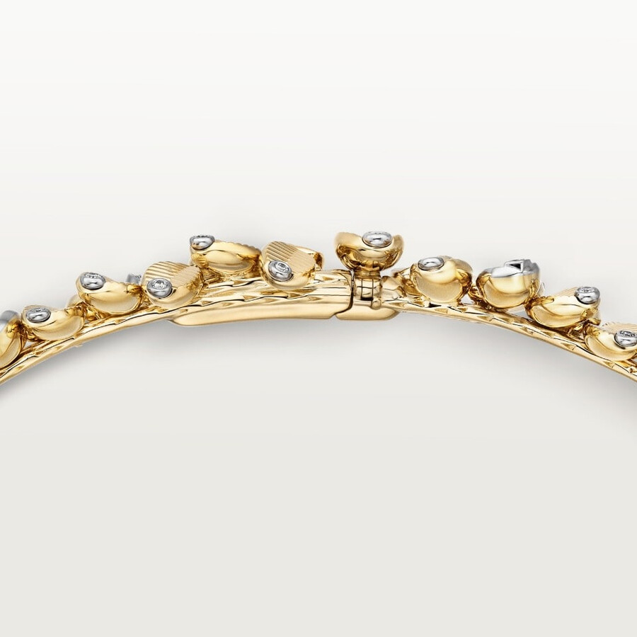 collana coffee bean semi-pavé