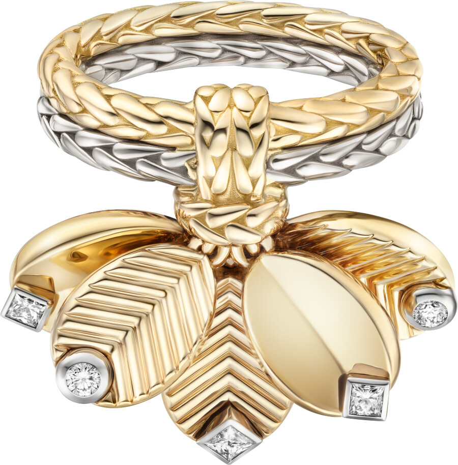 anello coffee bean diamanti