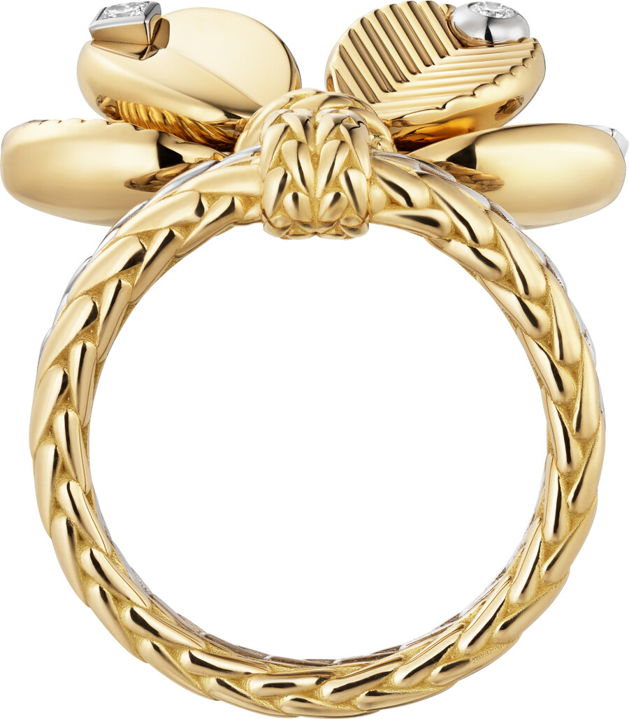 anello coffee bean diamanti