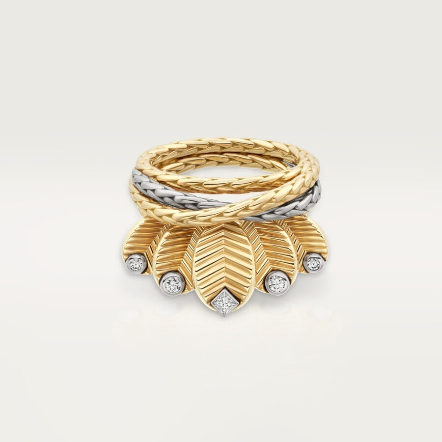 anello coffee bean diamanti
