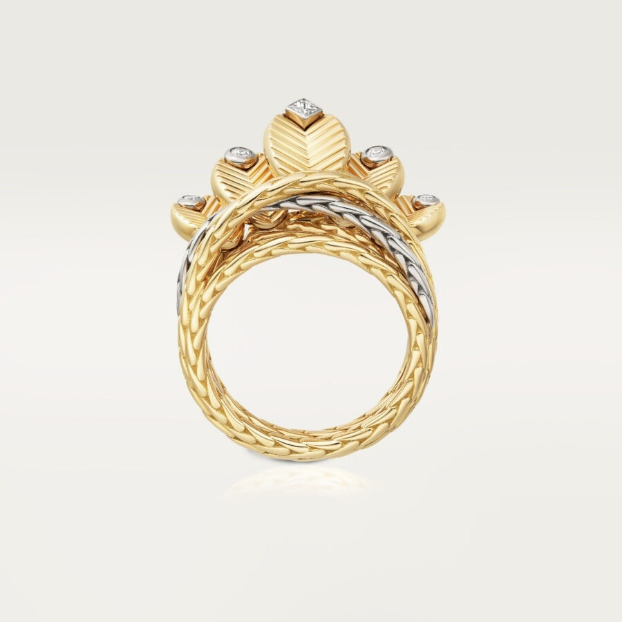 anello coffee bean diamanti