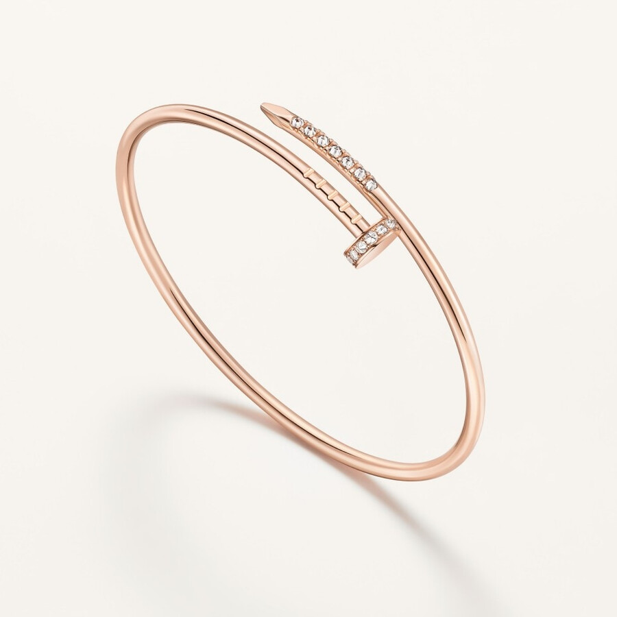 bracciale juste un clou modello piccolo diamanti montati al rovescio