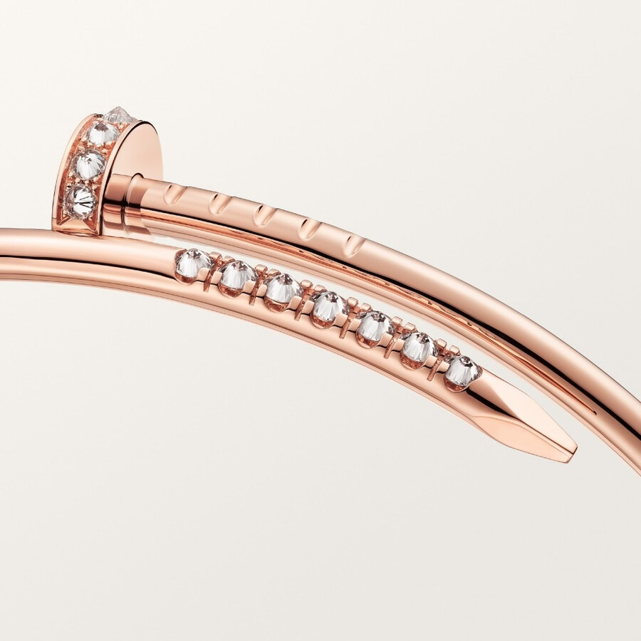 bracciale juste un clou modello piccolo diamanti montati al rovescio