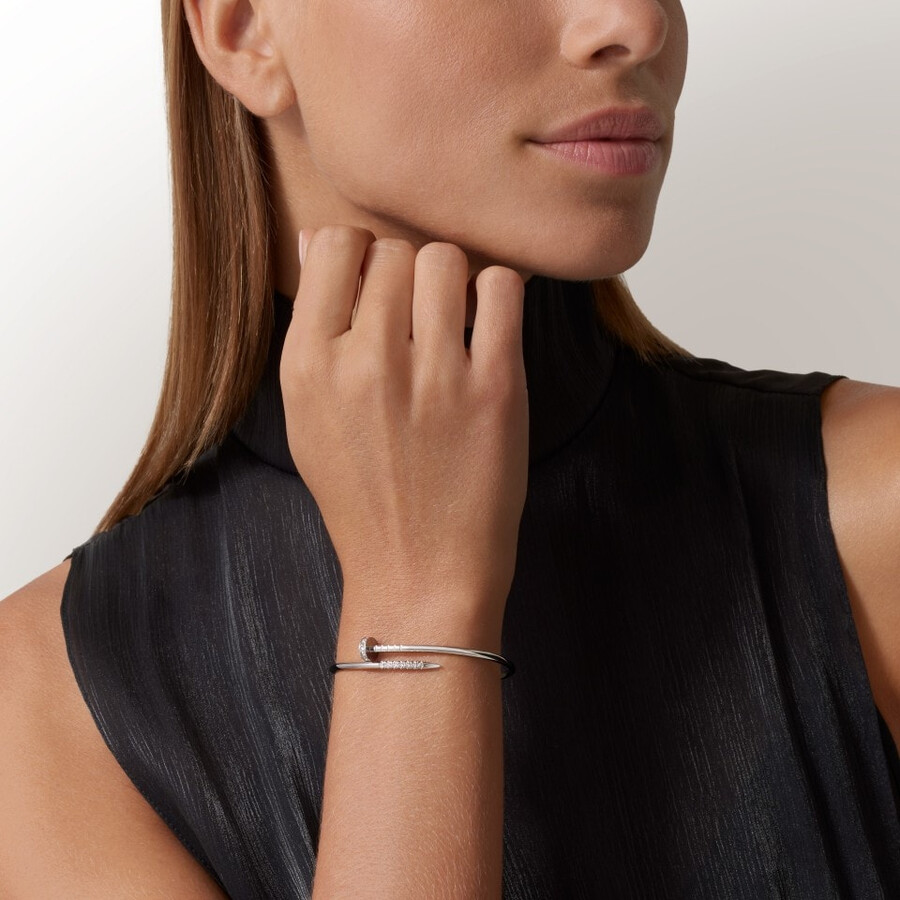 bracciale juste un clou modello piccolo diamanti montati al rovescio