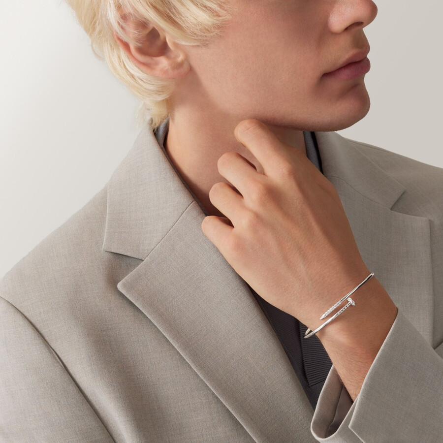 bracciale juste un clou modello piccolo diamanti montati al rovescio