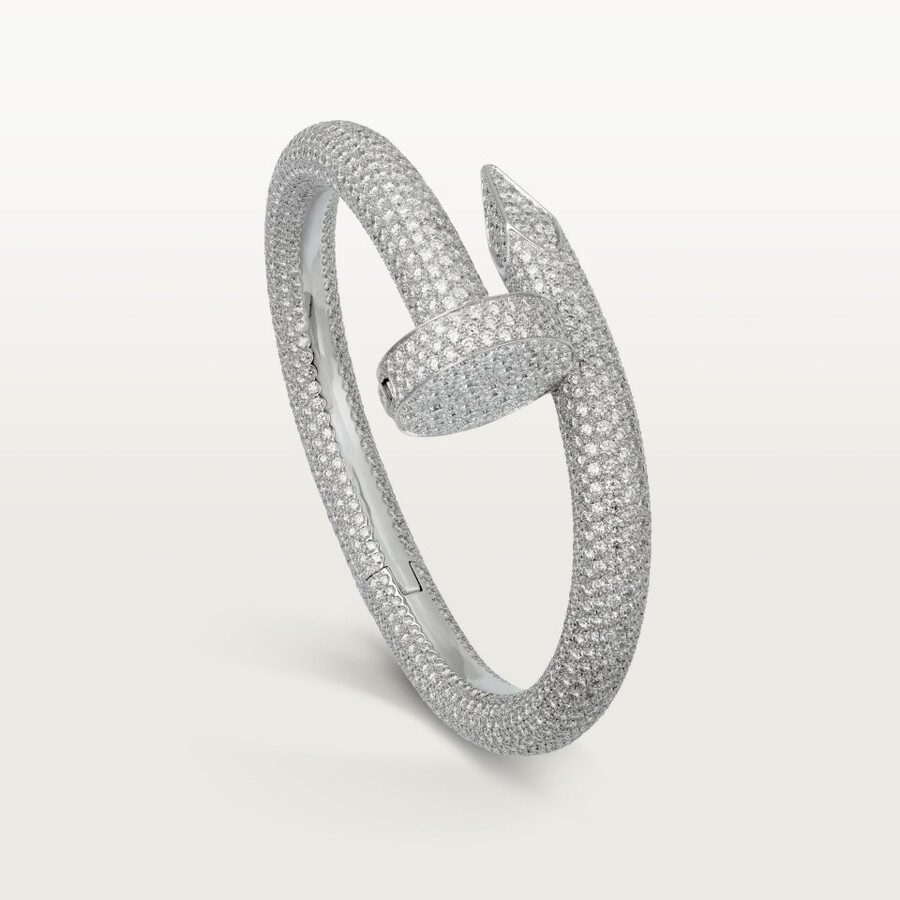 bracciale juste un clou modello extra large pavé