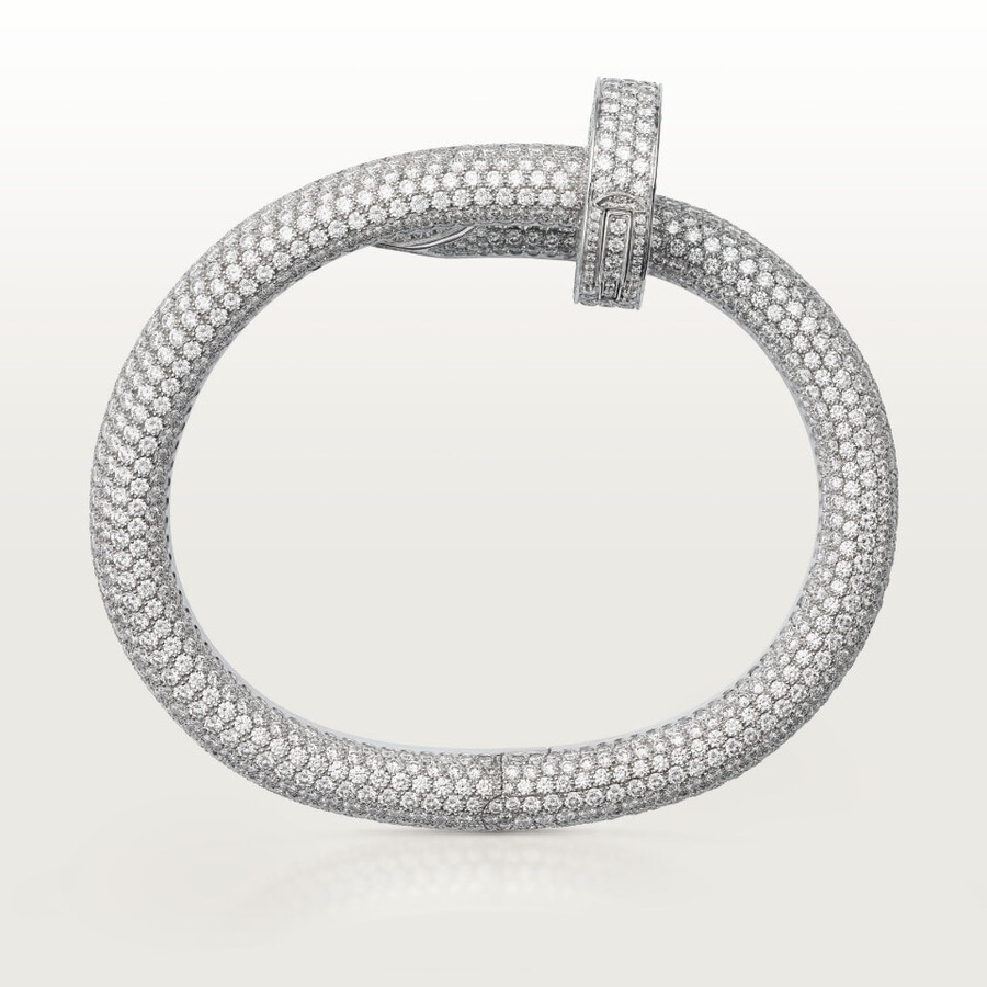 bracciale juste un clou modello extra large pavé